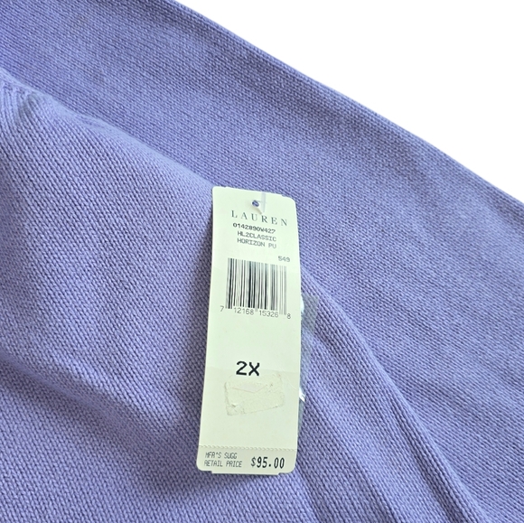 Lauren Ralph Lauren Classic Horizon Pullover Sweater In Lavender - Picture 7 of 7
